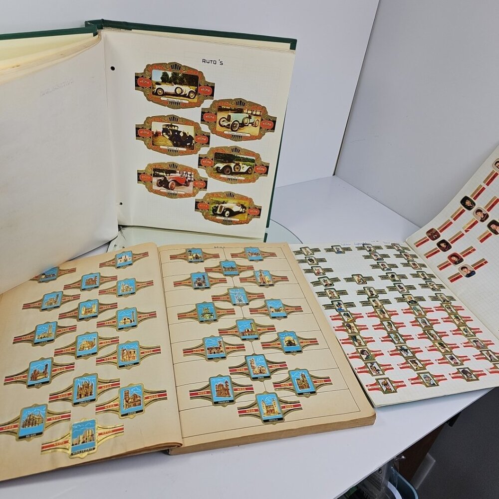 Huge Collection Of Cigar Labels In 3 Books